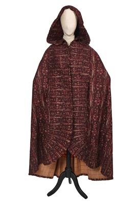 Lot 418 - A Provençal printed cotton cloak, circa 1830