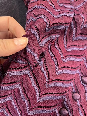 Lot 28 - A Biba purple viscose ensemble, circa 1970