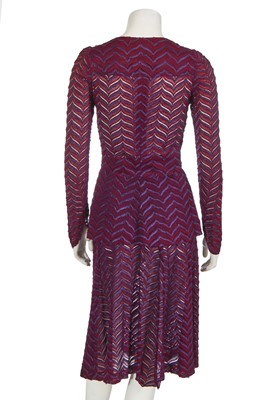 Lot 28 - A Biba purple viscose ensemble, circa 1970