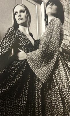 Lot 29 - A Biba printed navy voile maxi-dress, circa 1970