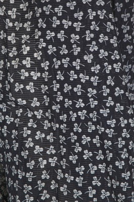 Lot 29 - A Biba printed navy voile maxi-dress, circa 1970