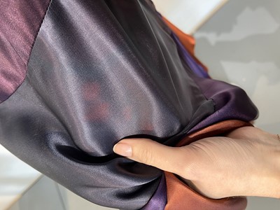 Lot 5 - A Biba striped satin suit, circa 1968
