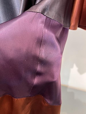 Lot 5 - A Biba striped satin suit, circa 1968
