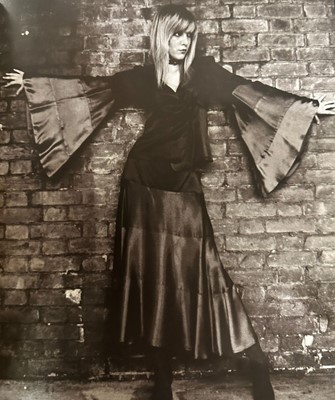Lot 5 - A Biba striped satin suit, circa 1968