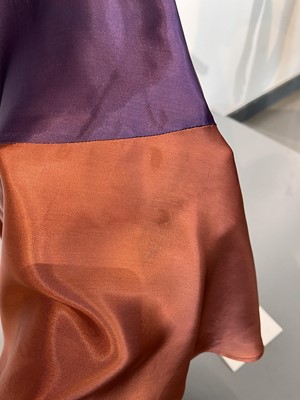 Lot 5 - A Biba striped satin suit, circa 1968