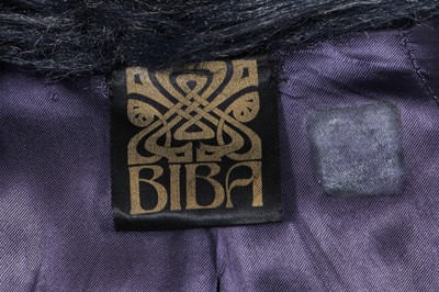 Lot 80 - A Biba blue faux fur coat, circa 1972