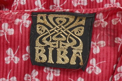 Lot 30 - A Biba printed pink voile maxi-dress, circa 1970