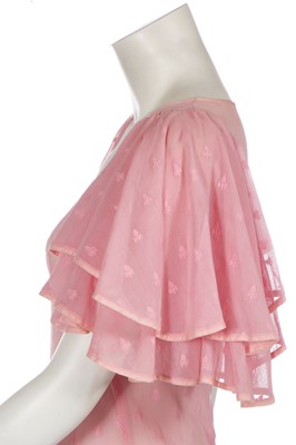 Lot 9 - A Biba pink muslin maxi dress, circa 1968