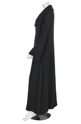 Lot 16 - A good Biba black slubbed rayon ensemble, circa 1969