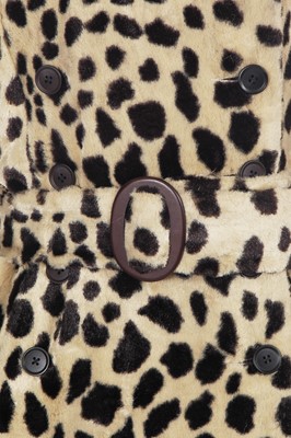 Lot 40 - A good Biba faux cheetah coat, circa 1970