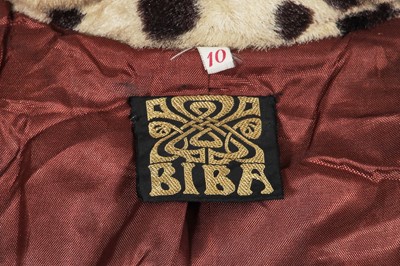Lot 40 - A good Biba faux cheetah coat, circa 1970
