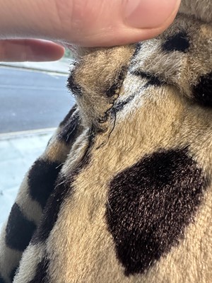 Lot 40 - A good Biba faux cheetah coat, circa 1970