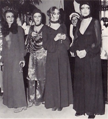 Lot 32 - A Biba printed purple satin ensemble, circa 1970