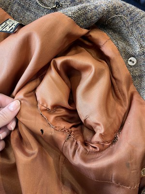 Lot 34 - A Biba checked tweed 'Battle Dress' coat, circa 1970