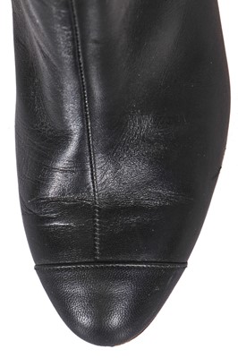 Lot 13 - Two pairs of black Chanel boots, 2010s