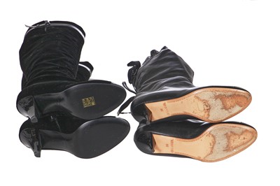 Lot 13 - Two pairs of black Chanel boots, 2010s