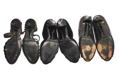 Lot 12 - Three pairs of Chanel heels, 2010s