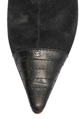 Lot 14 - Two pairs of Chanel ankle boots, 2010s
