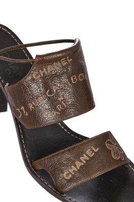 Lot 18 - A pair of Chanel heeled sandals, 2010s