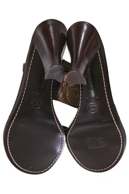 Lot 18 - A pair of Chanel heeled sandals, 2010s