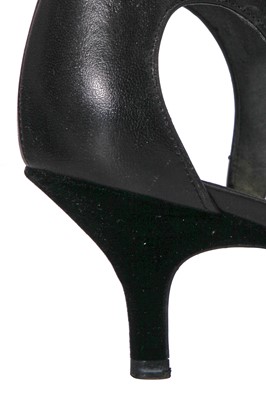 Lot 37 - Two pairs of black Chanel shoes, 2000s
