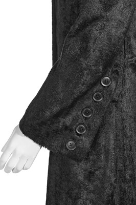 Lot 36 - A good Biba black faux-fur maxi coat, circa 1970
