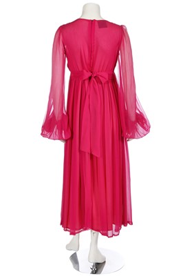 Lot 39 - A Biba pink chiffon maxi-dress, circa 1970