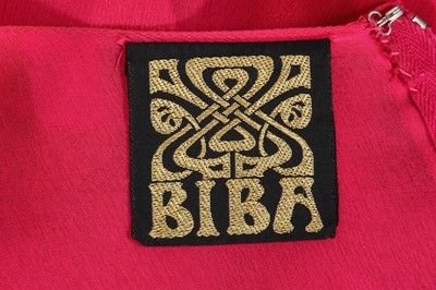 Lot 39 - A Biba pink chiffon maxi-dress, circa 1970