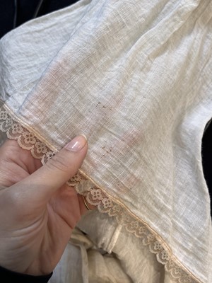 Lot 37 - A Biba white muslin maxi dress, circa 1970