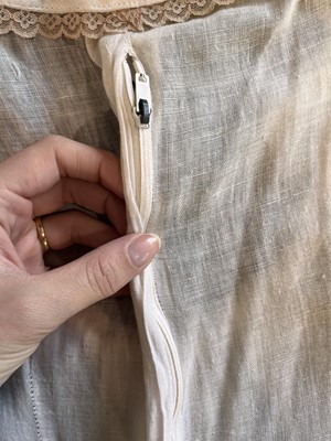 Lot 37 - A Biba white muslin maxi dress, circa 1970