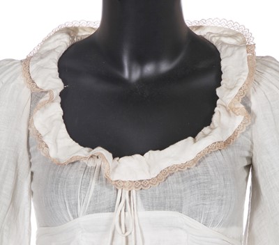 Lot 37 - A Biba white muslin maxi dress, circa 1970