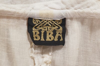 Lot 37 - A Biba white muslin maxi dress, circa 1970
