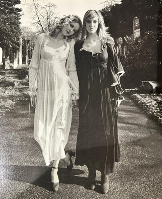 Lot 38 - A Biba black muslin maxi dress, circa 1970