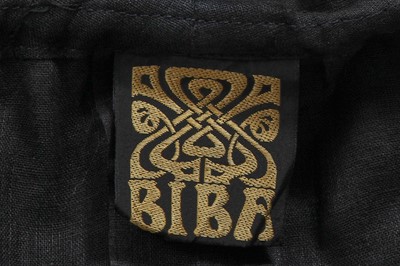 Lot 38 - A Biba black muslin maxi dress, circa 1970