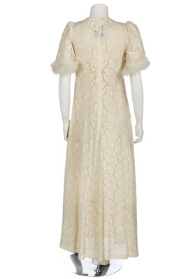 Lot 41 - A Biba ecru wool lace ensemble, circa 1970