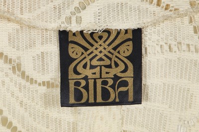 Lot 41 - A Biba ecru wool lace ensemble, circa 1970