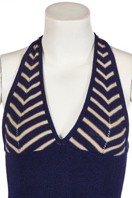 Lot 128 - A Biba champagne rayon bengaline ensemble, circa 1974