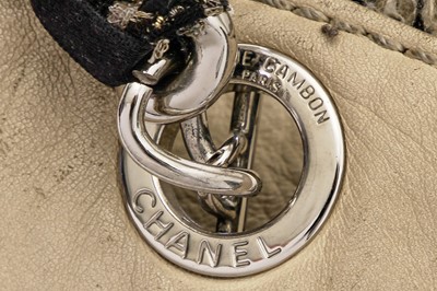 Lot 3 - A Chanel leather and tweed shopper bag, 2009-10