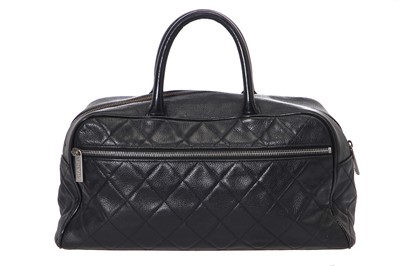 Lot 4 - A Chanel black leather handbag, 2000-2002
