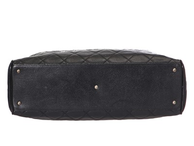 Lot 4 - A Chanel black leather handbag, 2000-2002