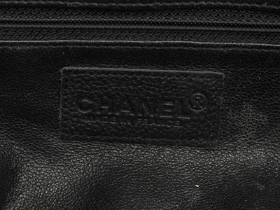 Lot 4 - A Chanel black leather handbag, 2000-2002