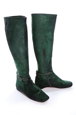 Lot 55 - Four pairs of boots, including Romeo Gigli...