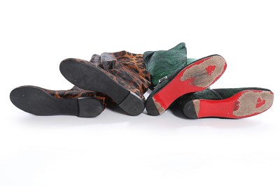 Lot 55 - Four pairs of boots, including Romeo Gigli...