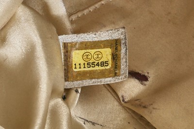 Lot 7 - A Chanel blue leather handbag, circa 2007