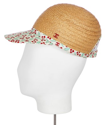 Lot 31 - A Chanel staw baseball cap, circa 2005