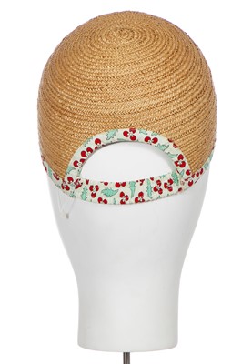 Lot 31 - A Chanel staw baseball cap, circa 2005