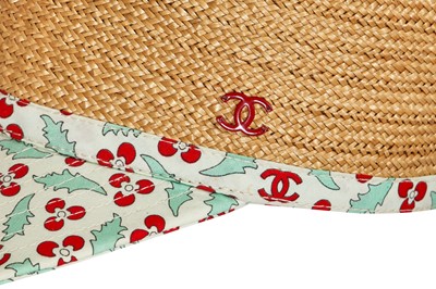 Lot 31 - A Chanel staw baseball cap, circa 2005