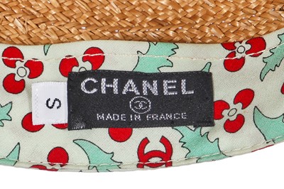 Lot 31 - A Chanel staw baseball cap, circa 2005