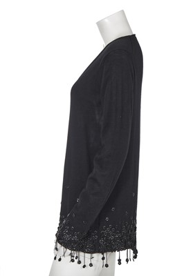 Lot 36 - A Chanel black embellished cashmere jumper, Autumn-Winter 2004