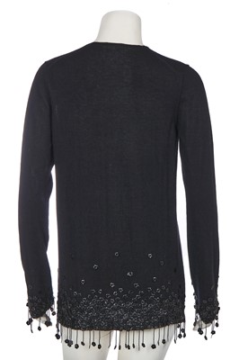 Lot 36 - A Chanel black embellished cashmere jumper, Autumn-Winter 2004